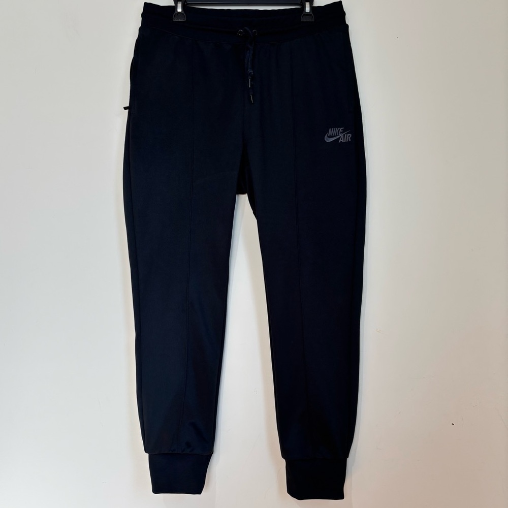 Nike black zip pockets athletic activewear pull on Joggers Sweatpants Men's S